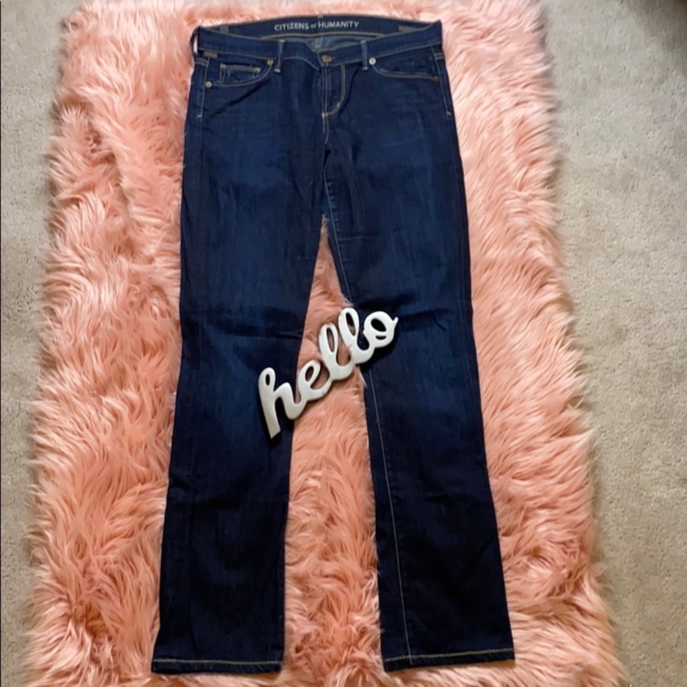 Citizens of Humanity Low Rise Straight Leg Jeans